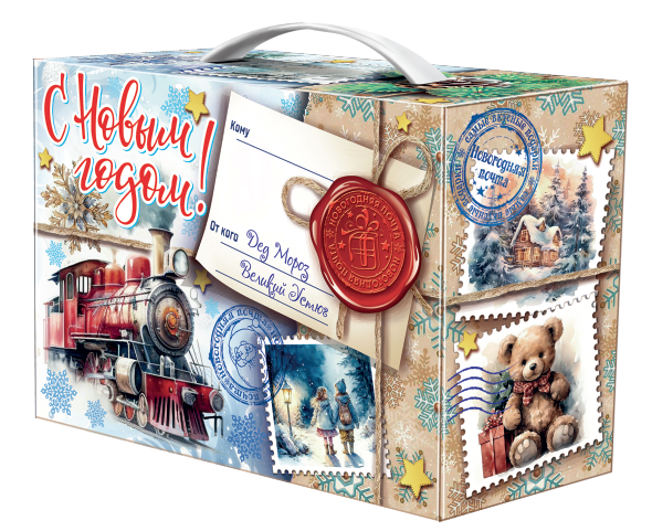 сладкий новогодний подарок Подарок Посылка средняя (К1200С3166)